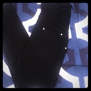 Soho Maternity black silky skinny pants